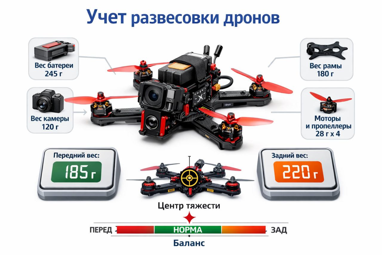 Развесовка дрона